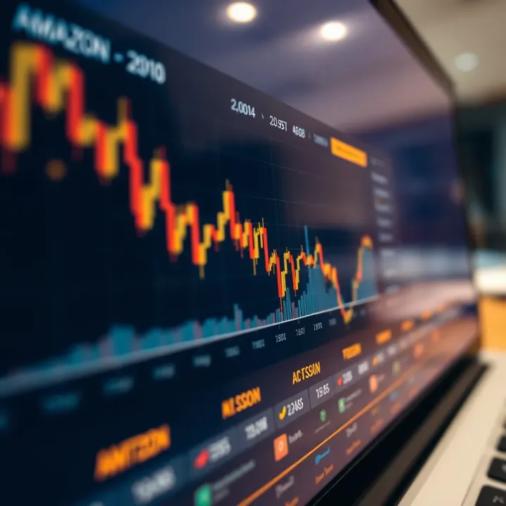 Amazon Stock Price Trends and Market Analysis Graph displaying Amazon stock price trends and market fluctuations