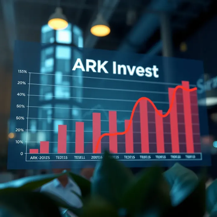 Graph illustrating ARK Invest's focus on disruptive technology sectors