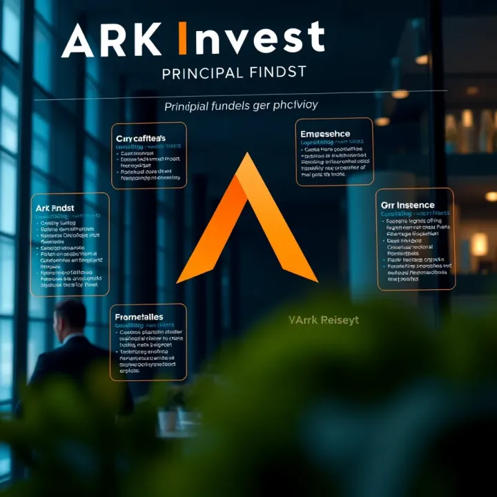 Visual representation of key ARK Invest funds and their market influence
