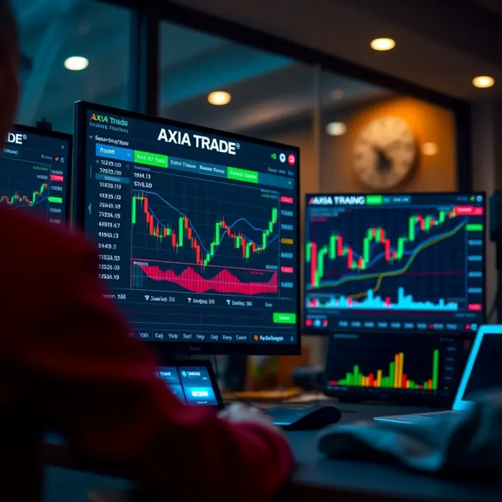Secure online trading platform dashboard showing live market data and user account security features