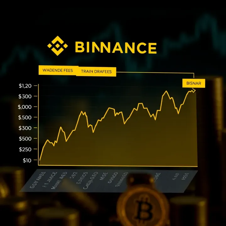 Overview of Binance Fee Structure Graph showing different types of Binance fees including trading, deposit, and withdrawal charges