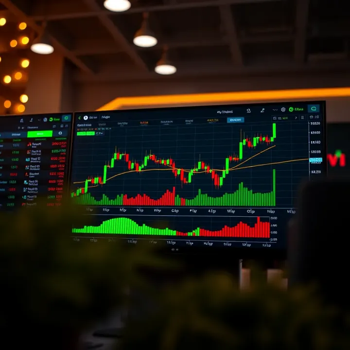 Illustration of binary options trading platform highlighting key features and trading decisions