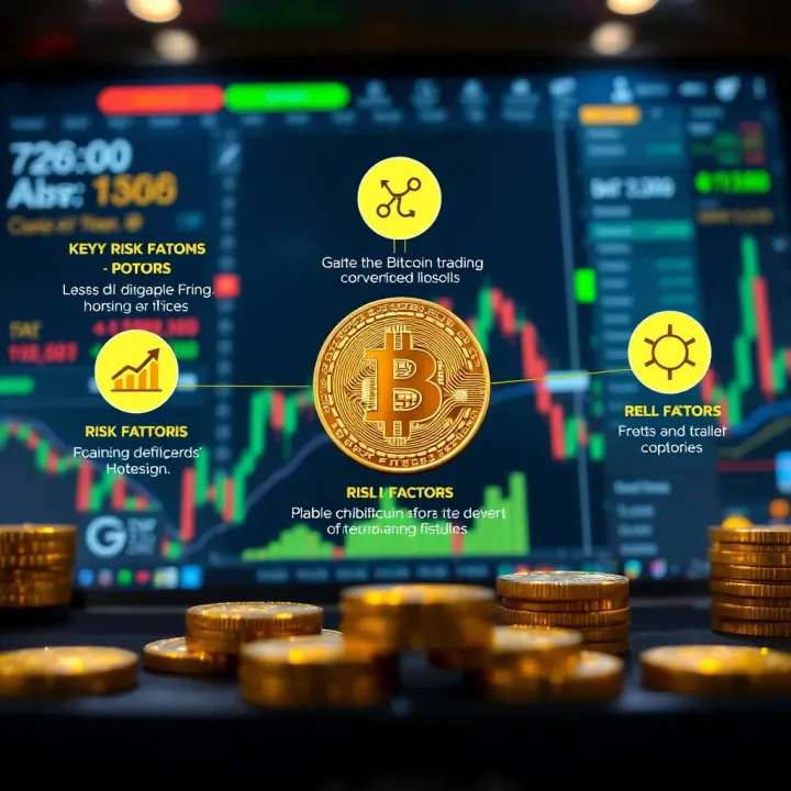 Bitcoin Trading Platforms and Associated Risks in Colombia Illustration showing digital platforms used for buying and selling Bitcoin in Colombia with key risk factors highlighted