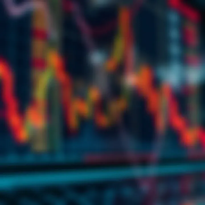Graph showing a sharp decline in stock market index with economic indicators in the background