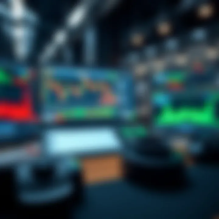 Set of tools and software interfaces used in Apex Trading with risk indicators