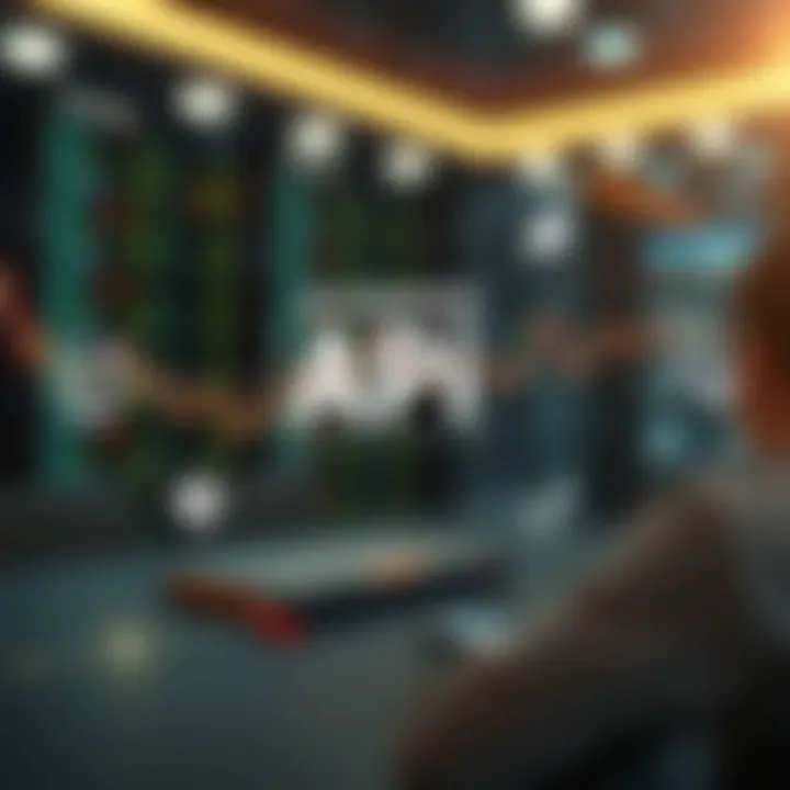 Diagram illustrating automated trading using API connections between software and financial markets