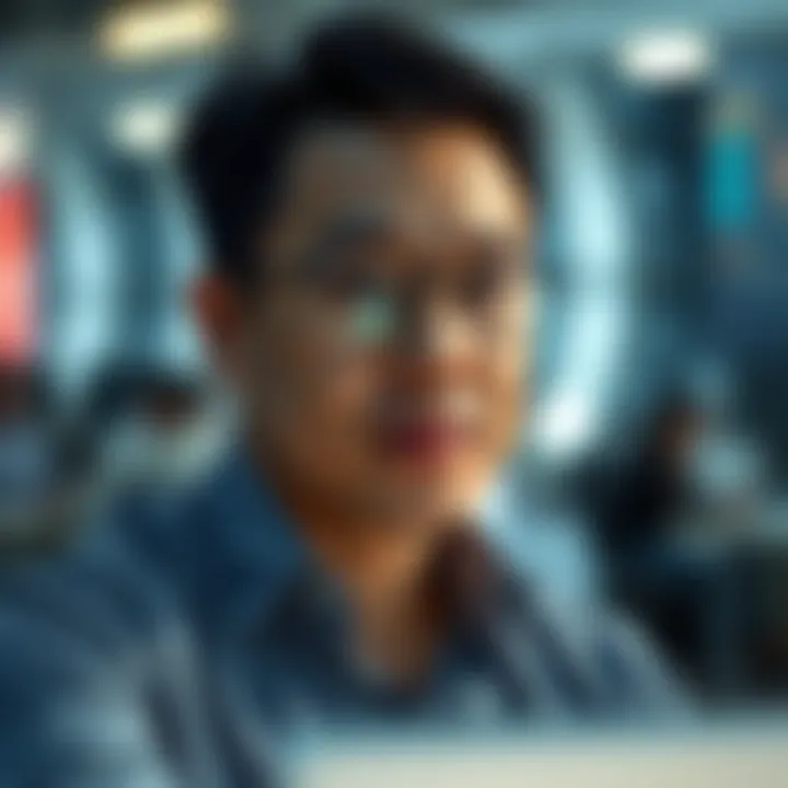 Conceptual illustration of innovation and future growth in tech industry