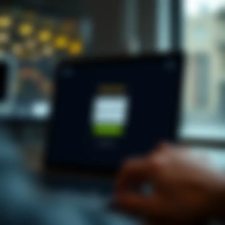 Secure login screen displaying Binance account access interface