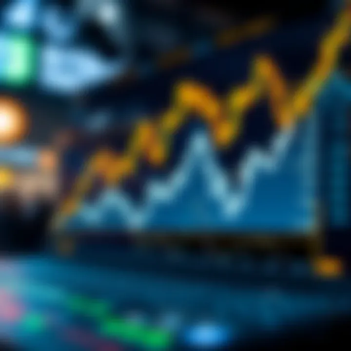 Graph showing cryptocurrency trading trends on automated platform