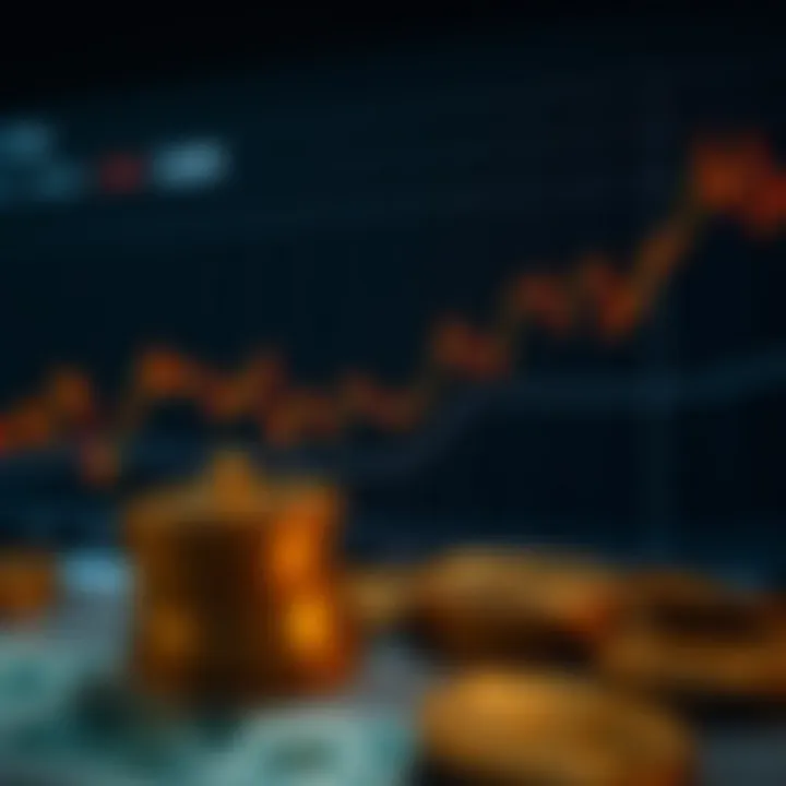 Graph showing Bitcoin price fluctuations against the US dollar over recent months