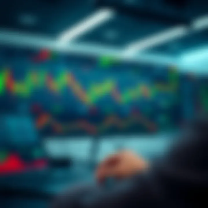 Interface displaying automated cryptocurrency trading charts and signals on BitQT platform