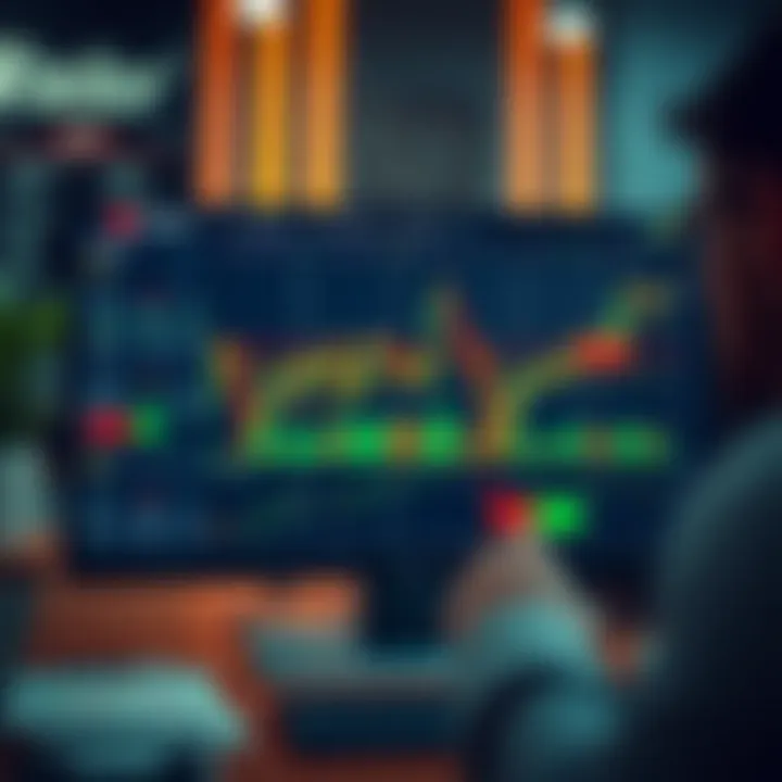 User interface of BitTrader showing cryptocurrency exchange options and trading charts