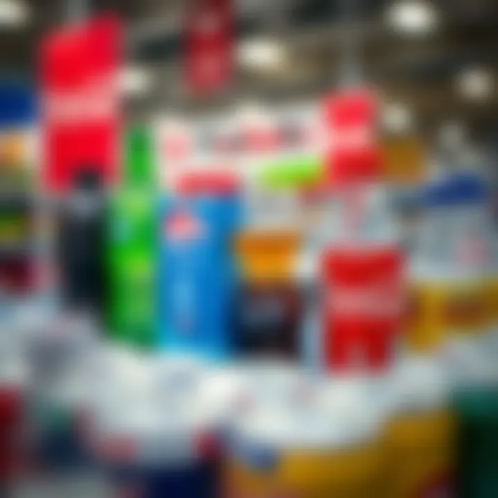 Global beverage market with prominent soft drink brands and diverse products