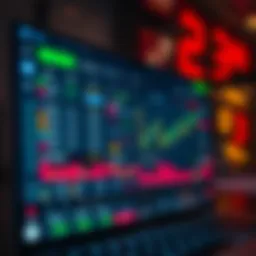 Interface of a secure cryptocurrency trading platform with various coin options and trading tools