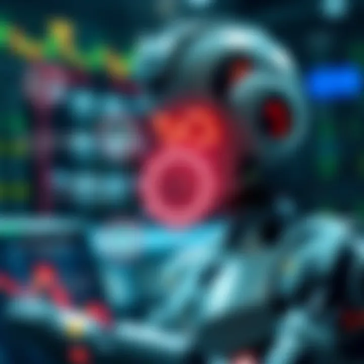 Diagram illustrating how trading bots analyze market data and execute trades automatically