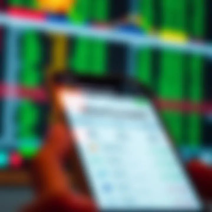 Mobile device displaying Deriv.com trading application interface with financial charts and options