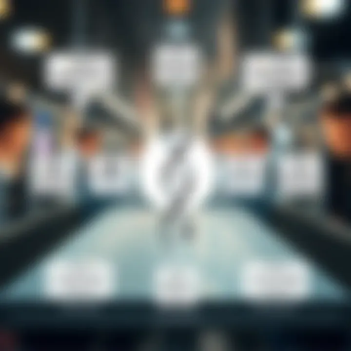 Diagram showing the role of a DNA broker facilitating the exchange of biological data between individuals and companies