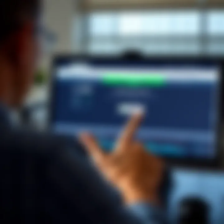 Downloading Deriv Application from Official Website User clicking download button on Deriv official website using desktop computer