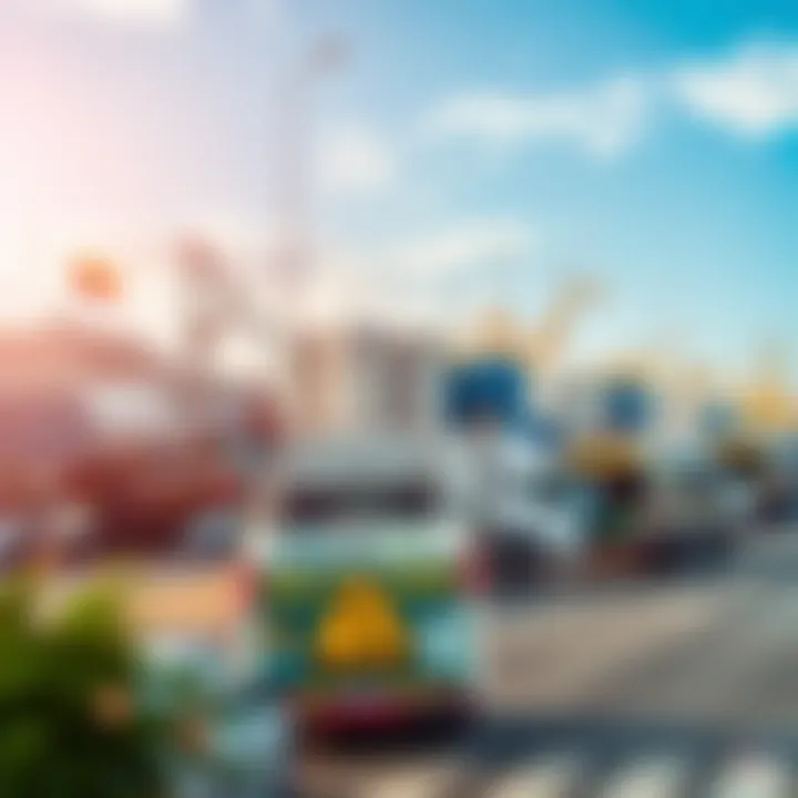 Illustration of economic sectors affected by dollar increase including industry, trade, and services