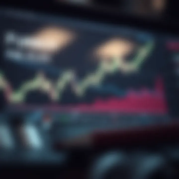 Graph illustrating currency fluctuations influenced by economic factors