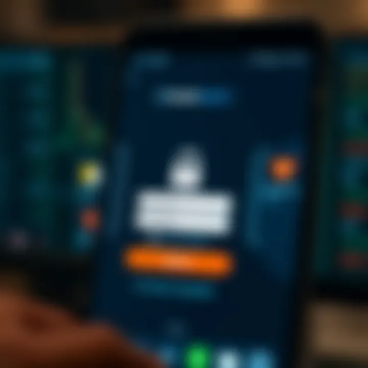 Secure Access to Pocket Option for Colombian Traders Secure login screen of Pocket Option application with security icons