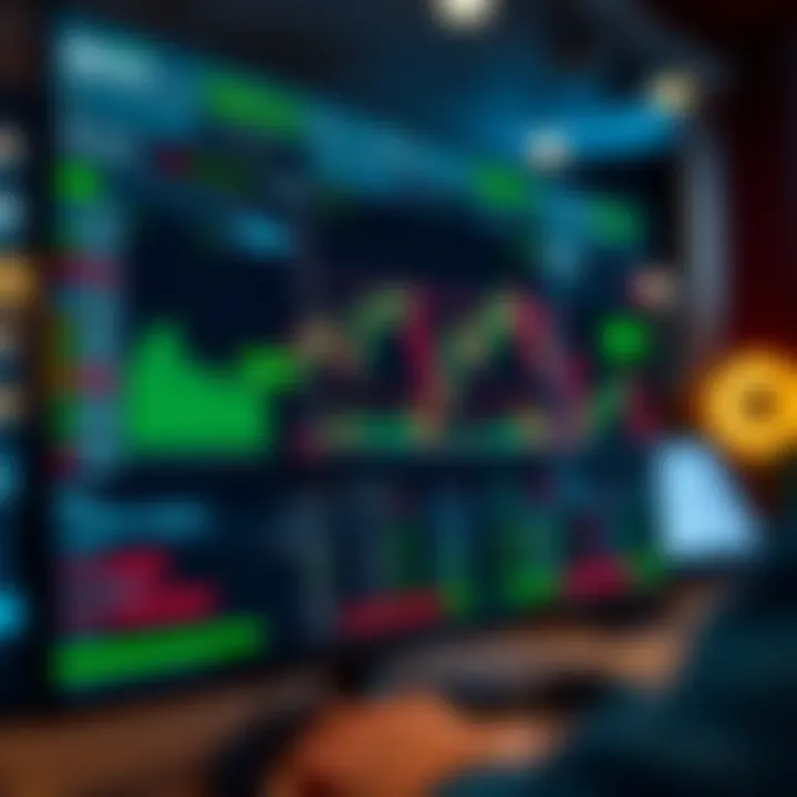 Deriv trading platform interface displaying various financial charts and market options