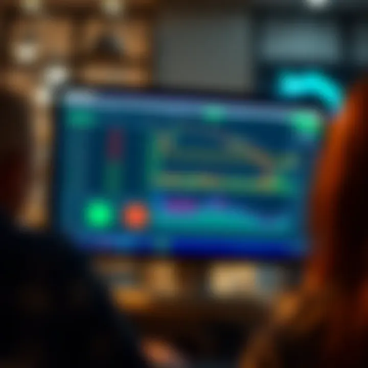 Integration of TradingView API with financial software interface showing customizable trading tools
