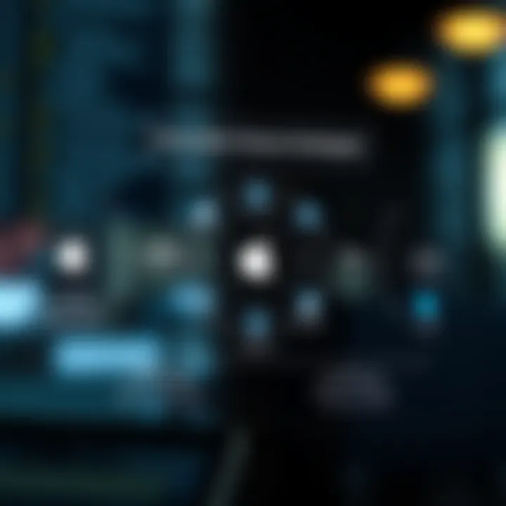 Diagram illustrating innovation strategies of Apple and its main competitors