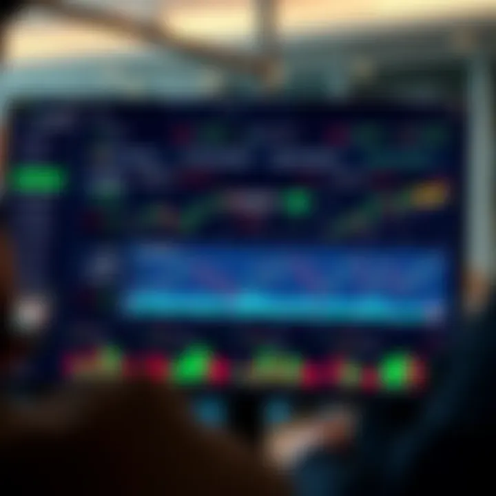 Dashboard interface of IQ Option displaying various trading assets and live market charts
