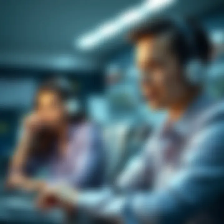 Representation of customer support channels available for Axi Broker users