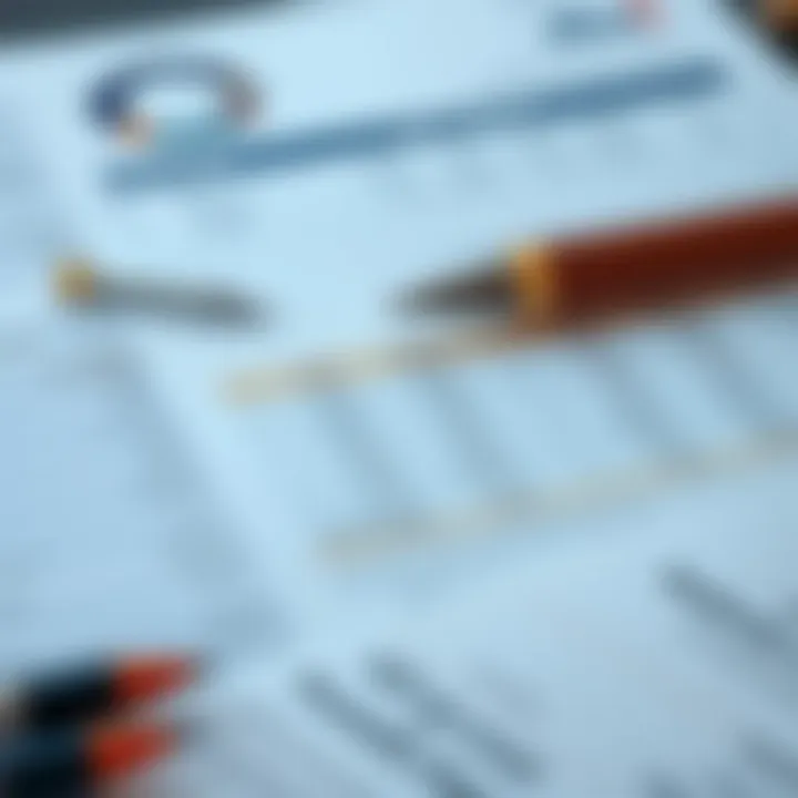 Illustration of financial documents including balance sheet and profit and loss statement