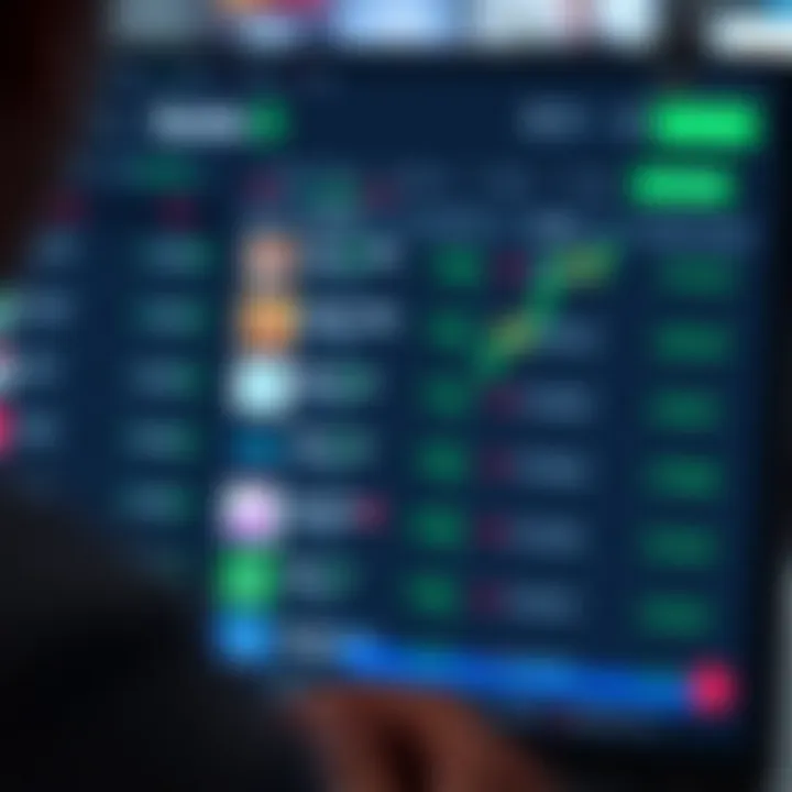Interface of Quotex trading platform showing various asset options for Colombian investors