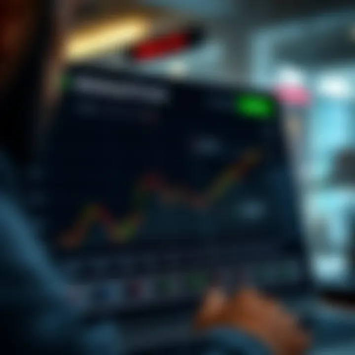 Graph depicting withdrawal process and trust indicators for financial platform