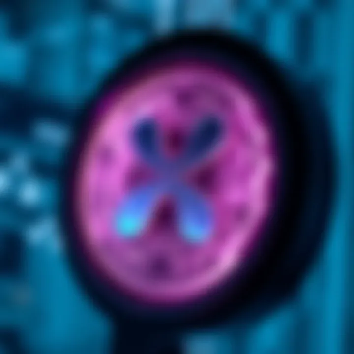 Visualization of Ripple's blockchain technology enabling secure and transparent payment data exchange