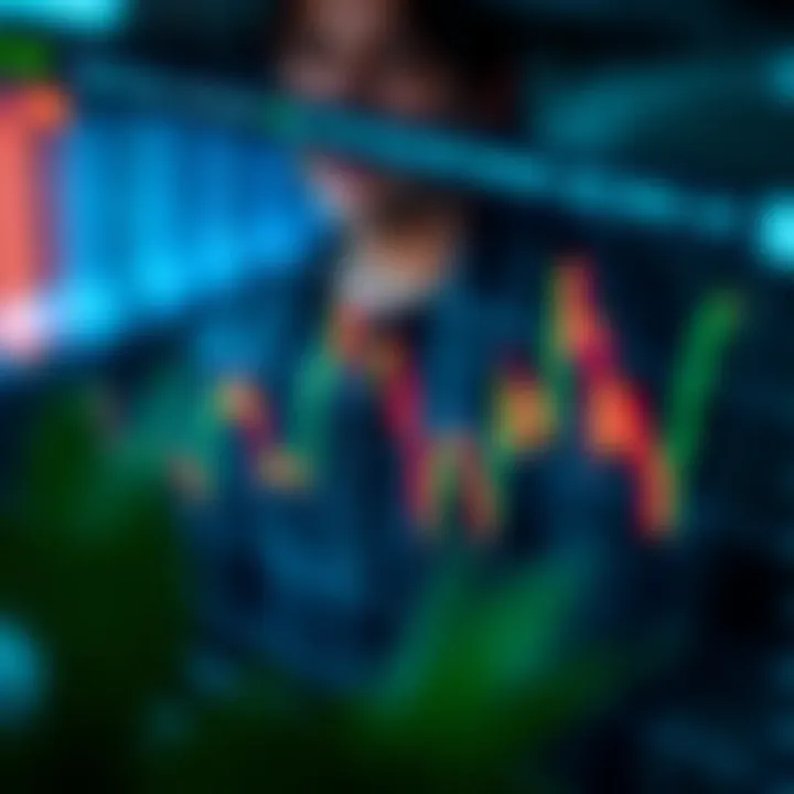 Graph showing the fluctuating trends of synthetic indices in digital trading platforms