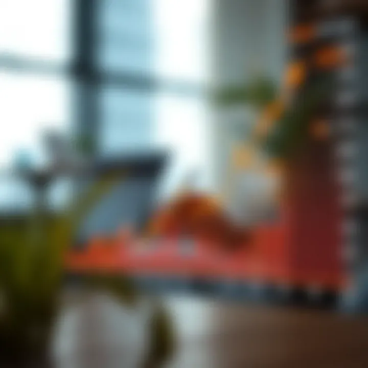 Line graph of financial index showing upward trend with indicators and annotations