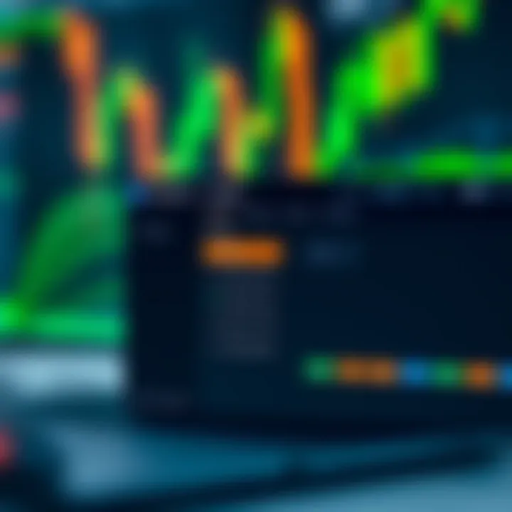 Settings panel of TradingView on Binary.com highlighting customization options for trading analysis