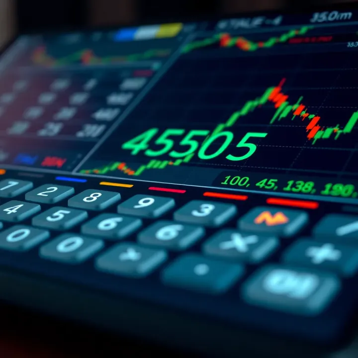 Digital pip calculator interface demonstrating risk management in currency trading