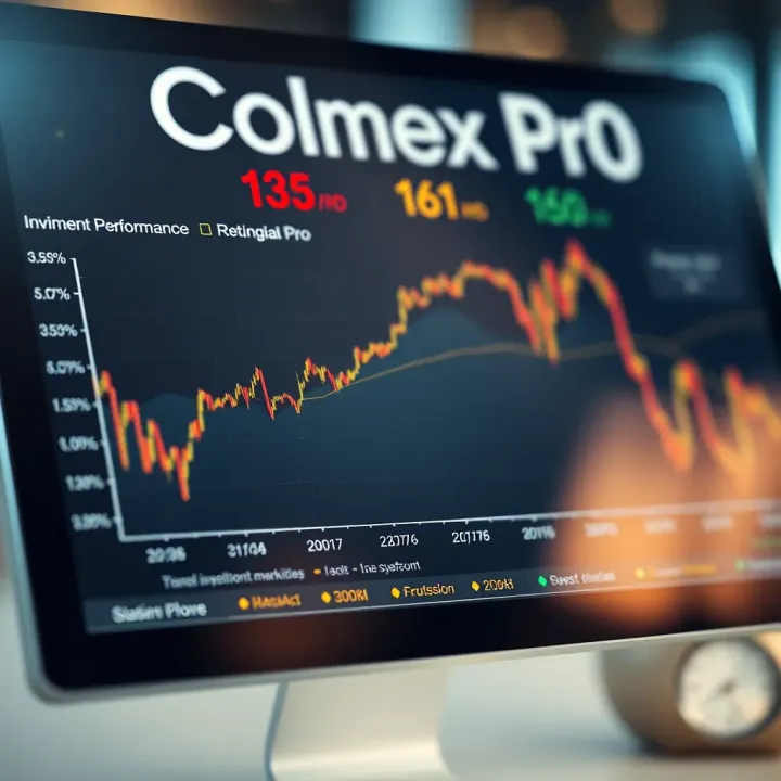 Graph showing investment performance comparison across different markets available on Colmex Pro