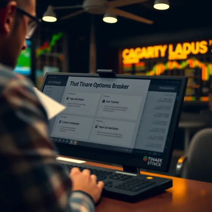 Visual comparison of criteria for selecting a trustworthy binary options broker