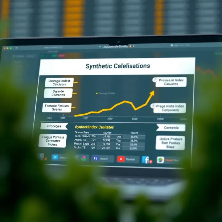 Diagram showing the structure and components of synthetic index calculators in financial analysis