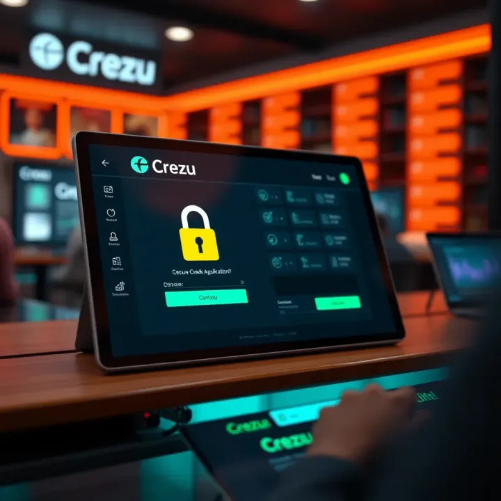 Secure credit application interface on a digital platform