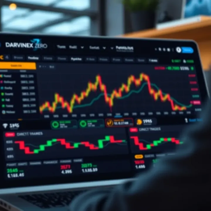 Dashboard showing direct market access and trading interface on a financial platform