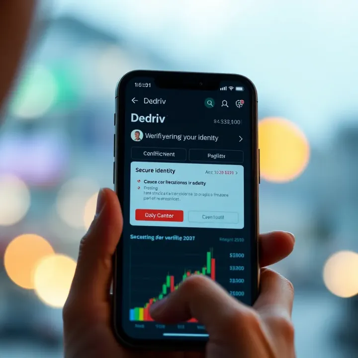 Verification process on a smartphone showing identity confirmation details