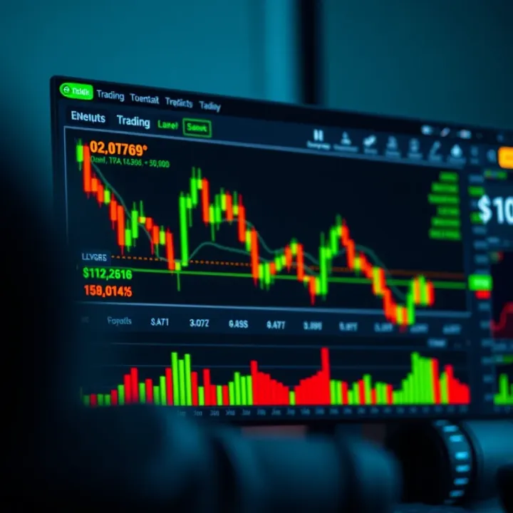 Graph illustrating trading strategies and risk management techniques on IQ Option
