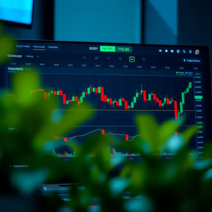 Deriv Dashboard Featuring TradingView Tools for Strategic Trading Deriv platform dashboard showcasing integrated TradingView tools for market monitoring and decision making