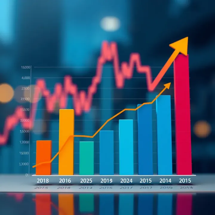Graph illustrating potential investment outcomes and risk management strategies for Colombian investors using iOption