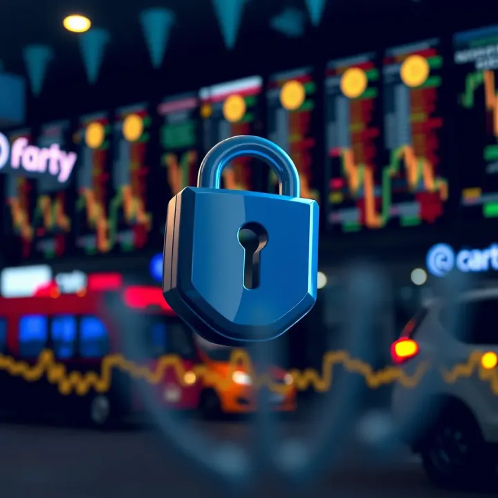 Visual representation of security features and regulatory compliance for Colombian traders on IQ Option X