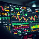 User interface displaying various financial trading instruments on IQ Option X platform