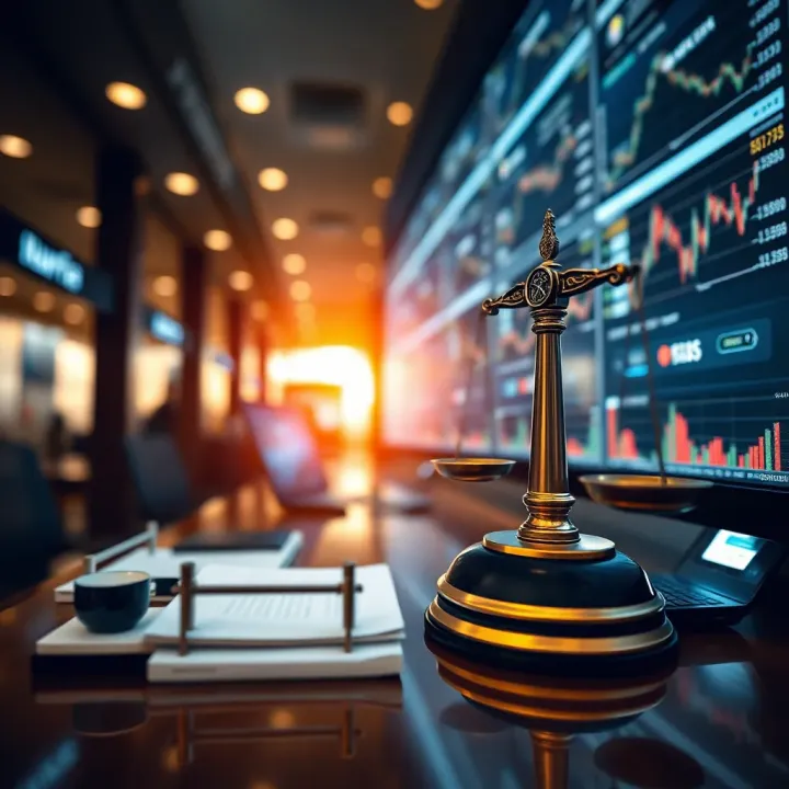 Visual representation of risk analysis and regulatory compliance in trading environments